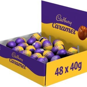 ćClearance SalećCadbury Caramel Egg Single (Pack of 48). Easter, Egg Hunt, Thank you Gift, Present, Caramel Filled Chocolate Eggs OFFICIAL